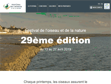 Tablet Screenshot of festival-oiseau-nature.com